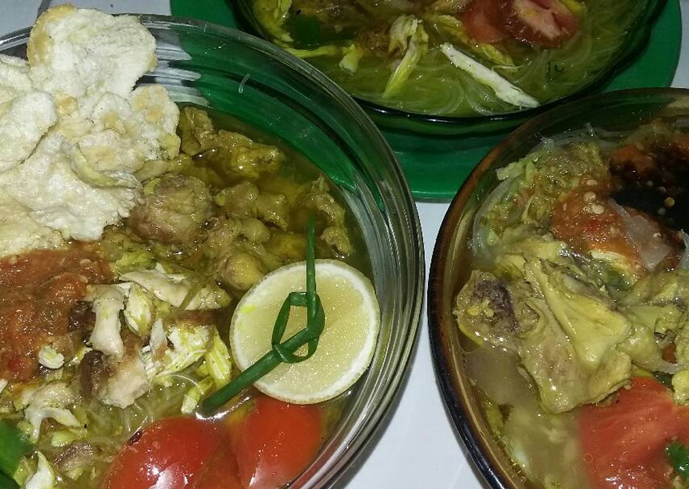 Soto ayam + tulang