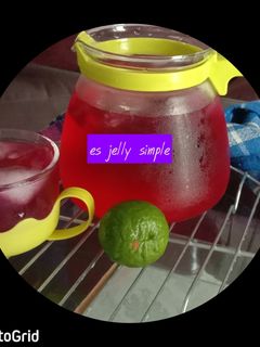 Foto resep Es jelly simple