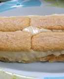Postre borrachito con vainillas y pastelera