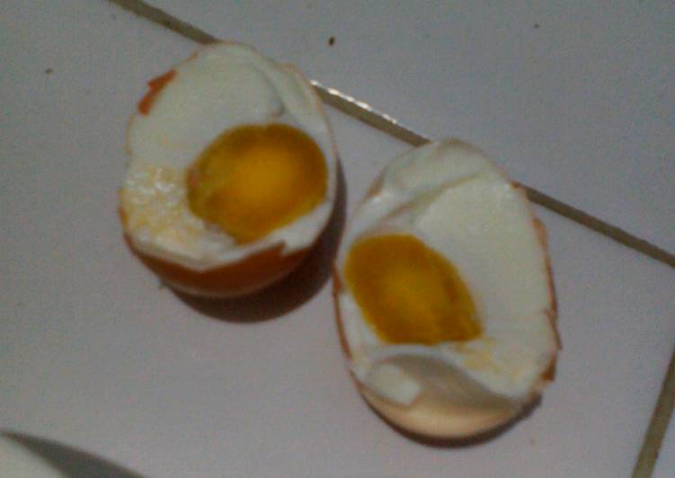 Proses memasak Telur &#34;ayam&#34; asin homemade Anti Gagal
