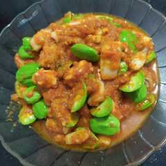Udang cumi pete balado রেসিপির প্রধান ছবি