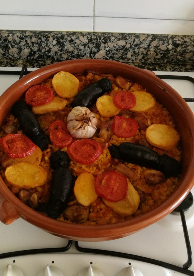 Una foto de Receta de arroz al horno valenciano