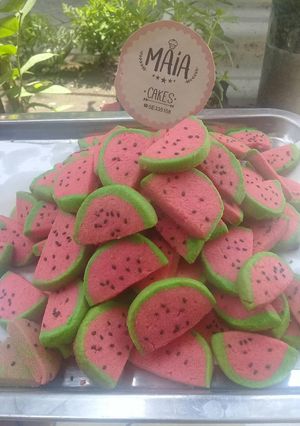 Foto resep Kuker watermelon ekonomis cm pake 2 knng telur.