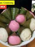 Apem jawa contong daun pisang