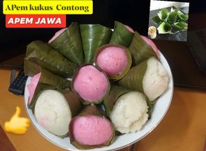 Foto resep Apem jawa contong daun pisang