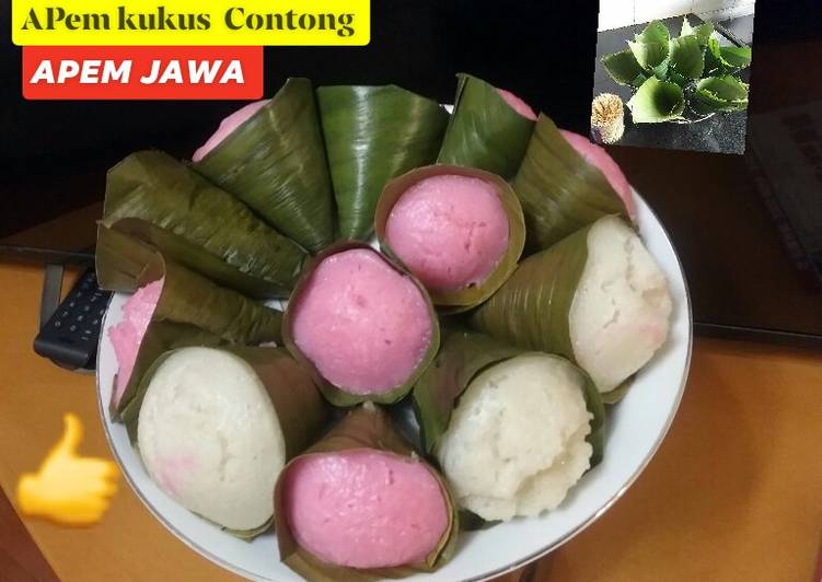 Easiest Way to Make Perfect Apem jawa contong daun pisang