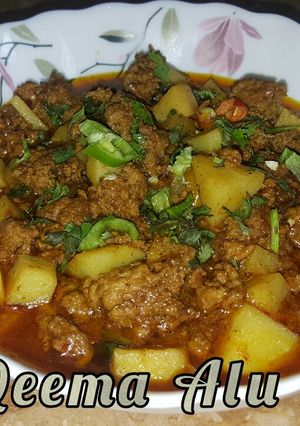 A picture of Qeema Alu salan by hunar.