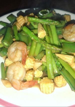 รูปของ ผัดผักรวมกุ้ง