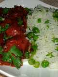 Smokie/veggie rice