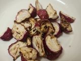 Air fried radishes