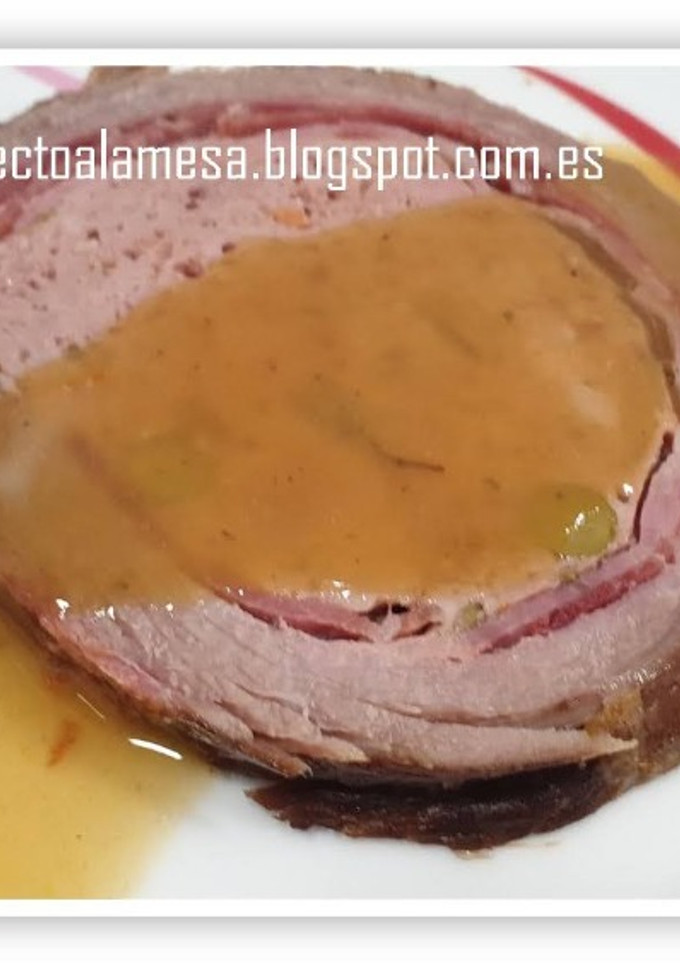 Una foto de Redondo relleno al oporto