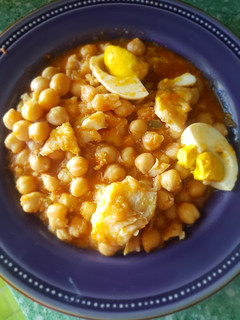 Una foto de Garbanzos con bacalao