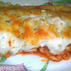 A picture of Chicken Lasagna.