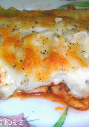 A picture of Chicken Lasagna.