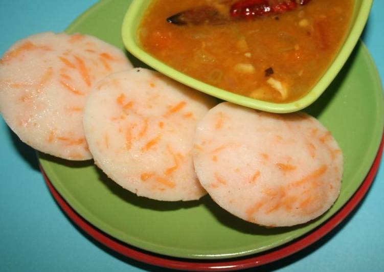 Easiest Way to Prepare Healthy carrot idli in 32 Minutes for Young Wife