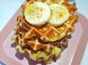 Gambar waffle pisang