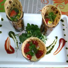 Paratha roll A picture of Paratha roll.