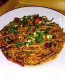 ESPAGUETTIS 🍲Al mejor estilo Oriental...!
