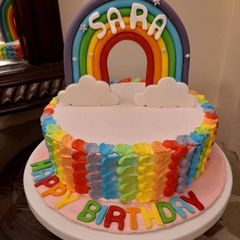 A picture of Rainbow cake🌈.