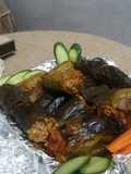 Stuffed Eggplant, Bell Peppers, and Zucchini with Rice
