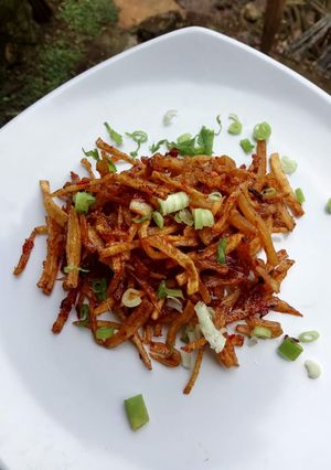 Foto resep Petis kentang kering pedas manis