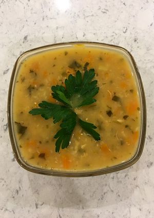 عکسی از دستور سوپ تره فرنگی