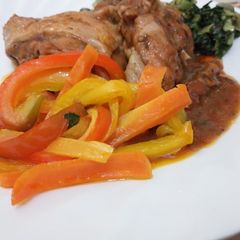 A picture of Lazy Chicken Thighs Stew.