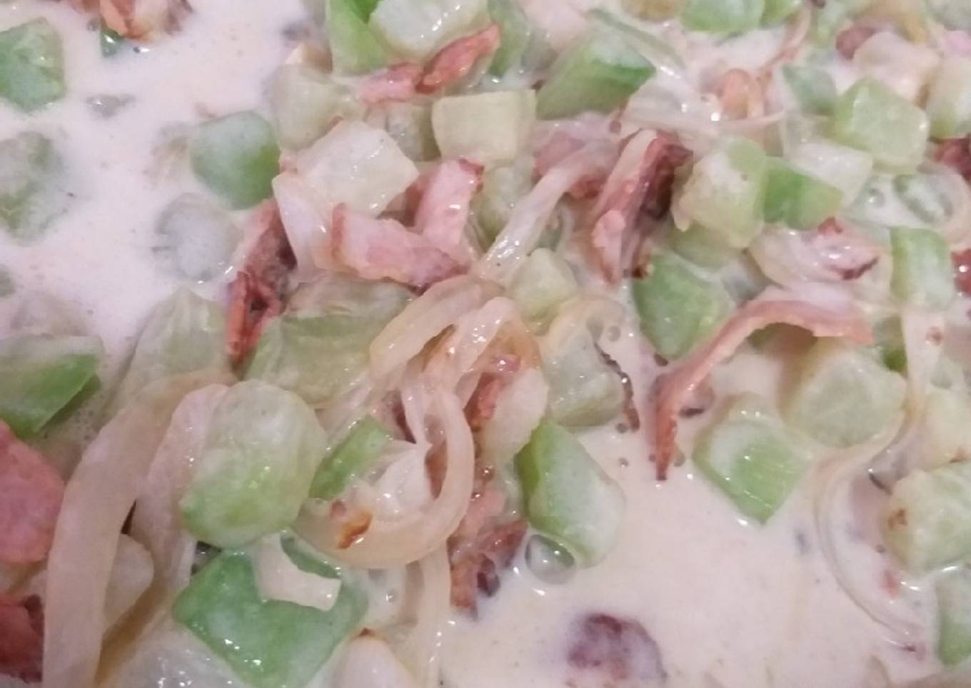 Chayotes a la crema