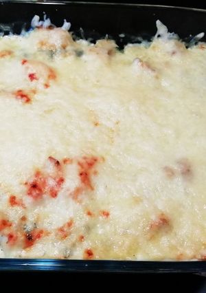 Rakott halas burgonya recept fotója