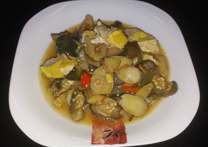 Resep Tumis Terong bulat jengkol Anti Gagal