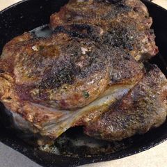 A picture of Blackened pork shoulder.