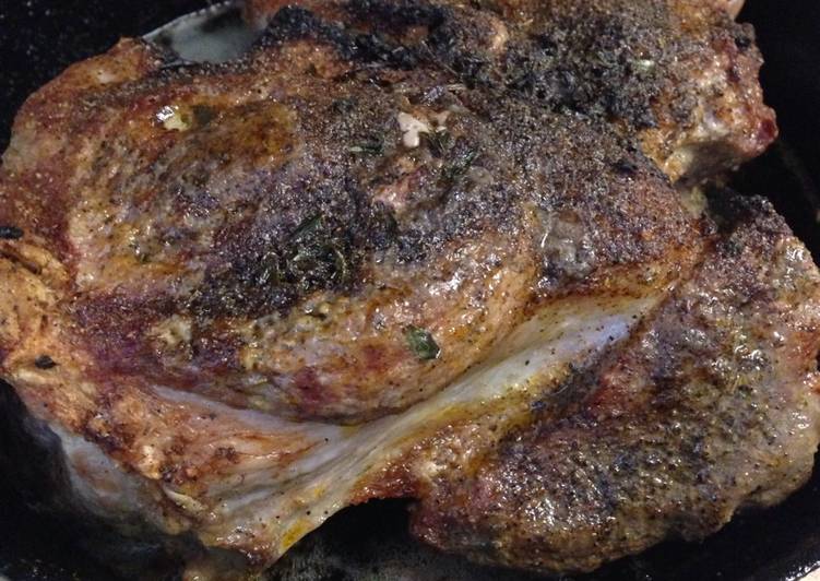 Blackened pork shoulder