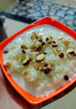चावल खीर रेसिपी मुख्य फोटो
