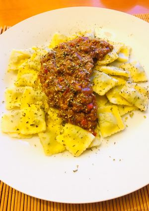 Una foto de Salsa de proteína de soya para ravioles o cualquier pasta