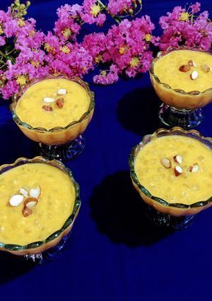 A picture of Mango Sabudana Kheer.