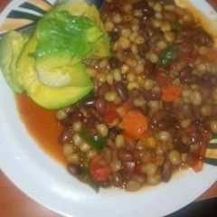 A picture of Kenyan Githeri.