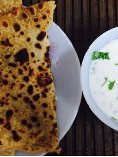 A picture of Aloo Paratha.