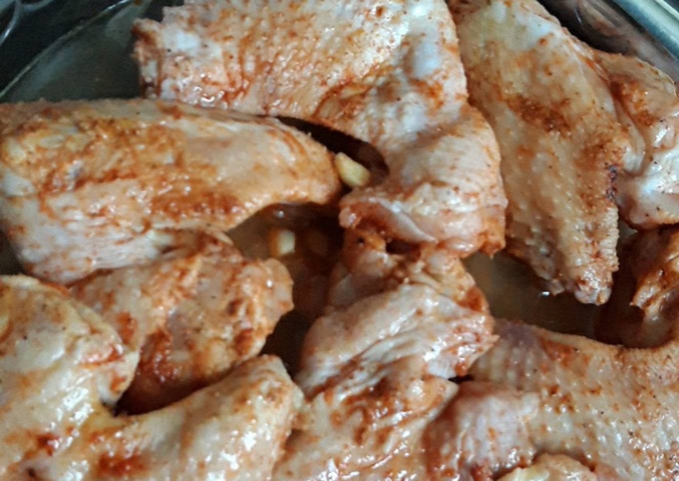 Les ailes de poulet marinées au four