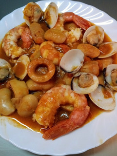 Una foto de Judiones con marisco