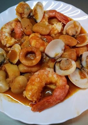 Una foto de Judiones con marisco