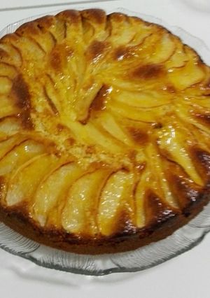 Una foto de Tarta de manzana abizcochada