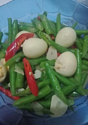 Foto resep Sayur Buncis Telor Puyuh