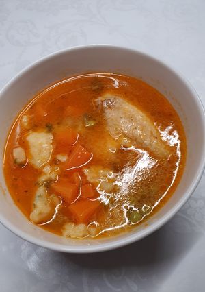 Tuti borsóleves csirkeszárnnyal, vajas galuskával 👌🤗 recept fotója