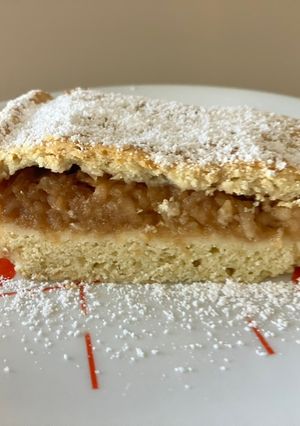 Almás pite tojásnélkül recept fotója