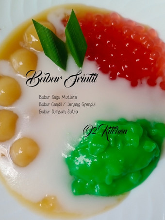 Resep #049 Bubur Srintil (Sagu Mutiara, Jenang Grendul, Sumsum), Lezat