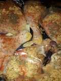 Pollito al horno c/fritas. Grace