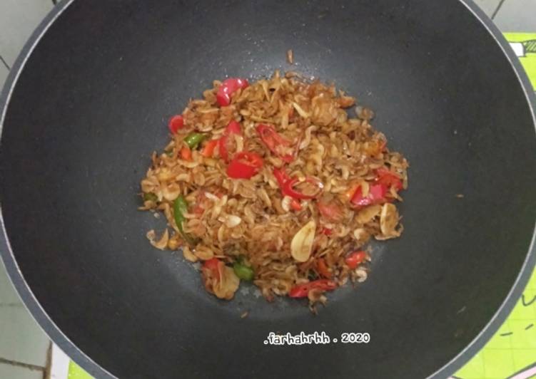 30. Tumis Udang Papai/ Udang Rebon Khas Banjar