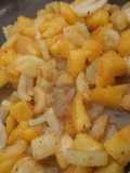 Zucchini salteado con piña, apio y Miel