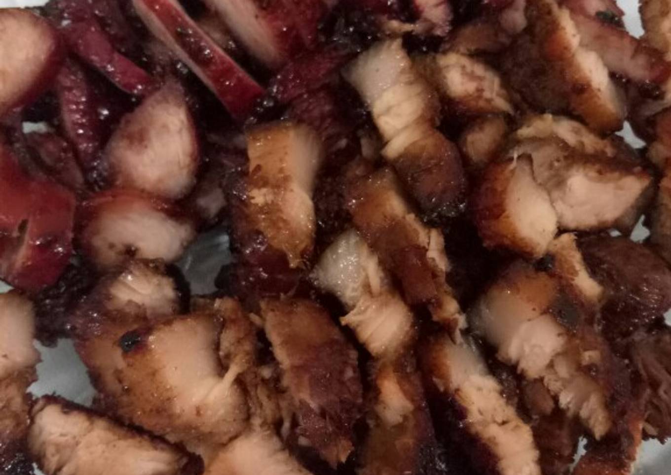 Babi panggang merah (charsiu)