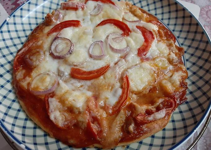 How to Prepare Homemade No cheese,mayonnaise pizza